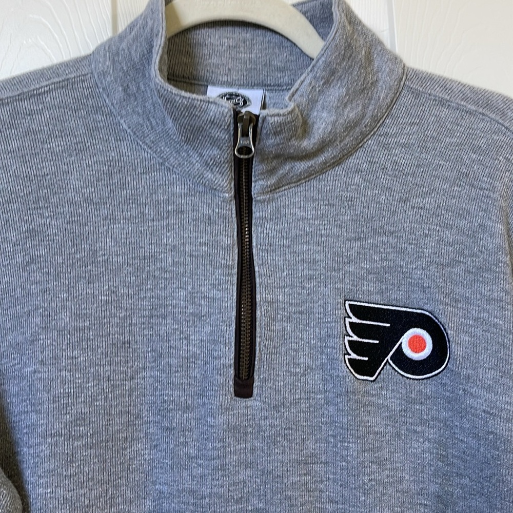 FLYERS NHL Shop Quarter-Zip Sweatshirt Size M